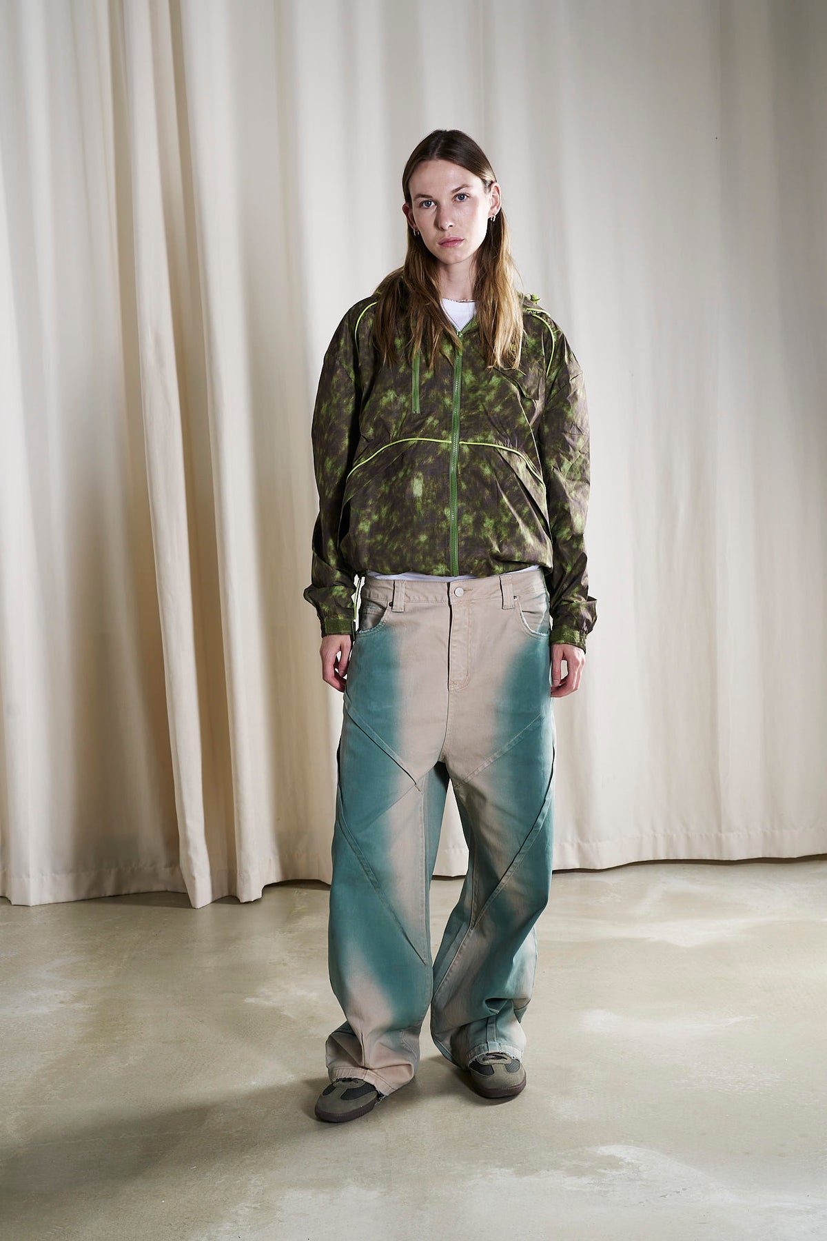 Terre Neon- Green Windbreaker