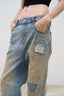 Hand-finished- Dirty Mosaic Denim