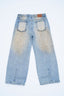 Hand-finished- Dirty Mosaic Denim