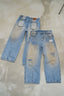 Hand-finished- Dirty Mosaic Denim